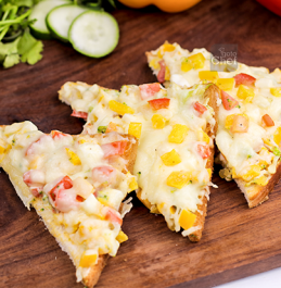 Veggie Cheese Toast Recipe